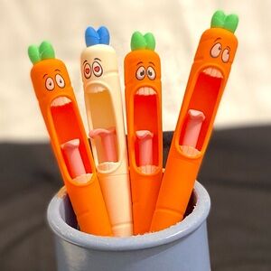 Carrots in Distress Pen Set - when you want to scream, but you can’t, use these